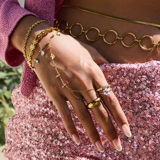 Colorful Stone Hand Chain