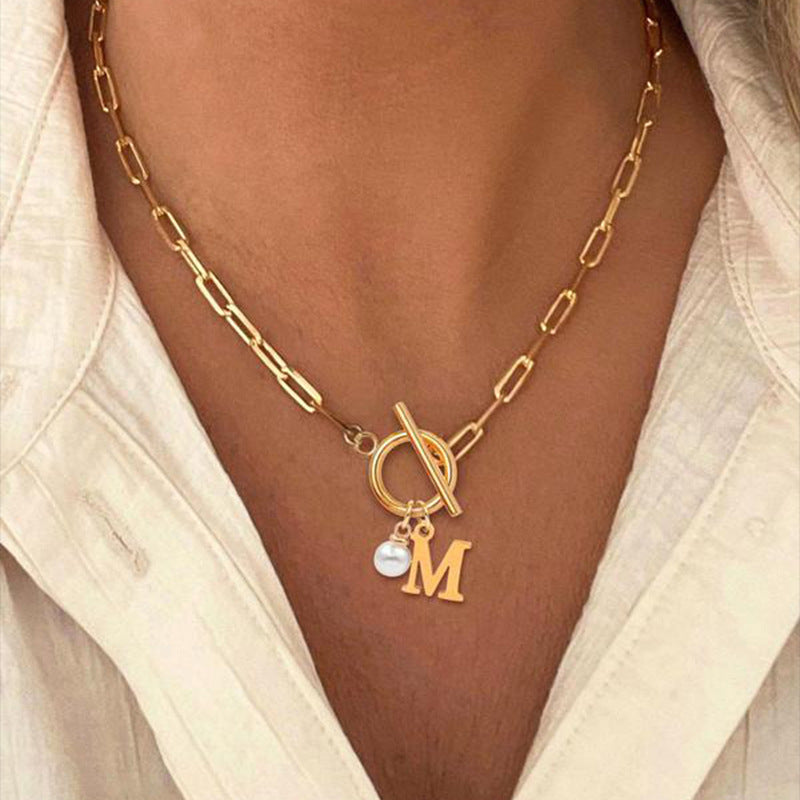 Initial Necklace – Sleek Stainless Steel Chain 