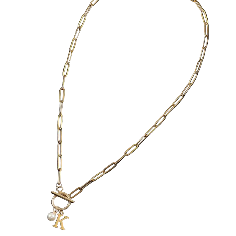 Initial Necklace – Sleek Stainless Steel Chain